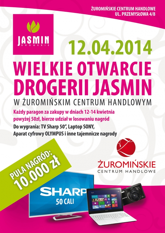 Wielkie otwarcie drogerii JASMIN