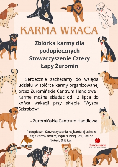 Zbiórka karmy dla lokalnego schroniska