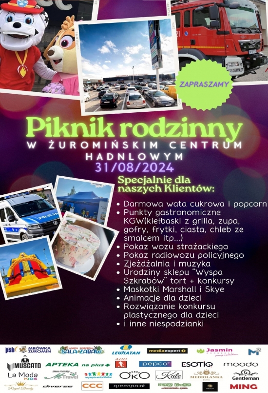 ZAPRASZAMY NA PIKNIK RODZINNY