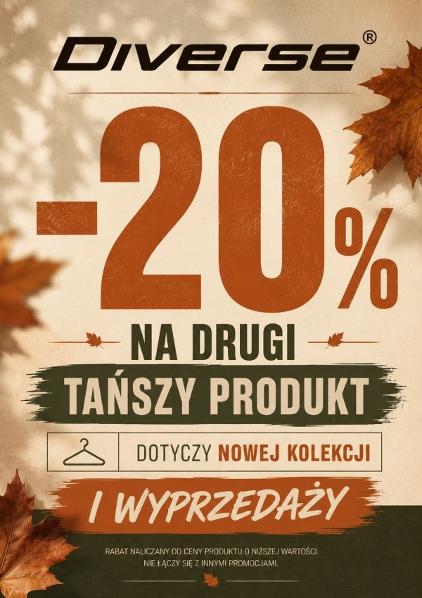 JESIEŃ W DIVERSE -20% NA DRUGI PRODUKT
